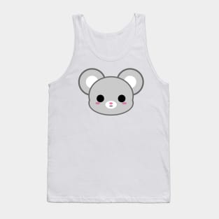 Cute Grey Mouse Tank Top